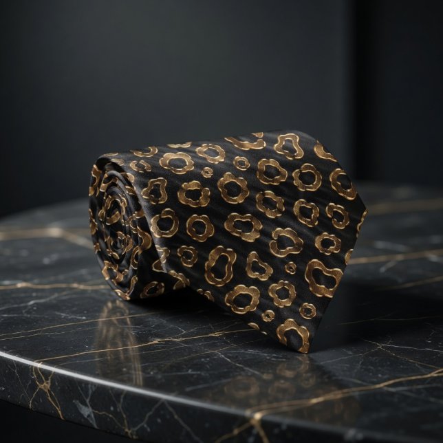 Luxus Gold Leopard Flecken Krawatte (Von Creator hochgeladen)