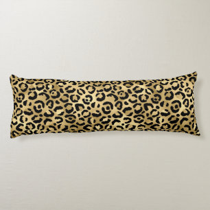 Luxus-Gold-Leopardenprint - Cozy Glam-Tiermuster Seitenschläferkissen