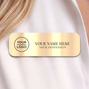 Luxus-Gold-Logo-Mitarbeiter magnetisch, Sicherheit Namensschild