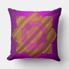 Luxus-Gold-Mandala-Lila-Wurfkissen Kissen