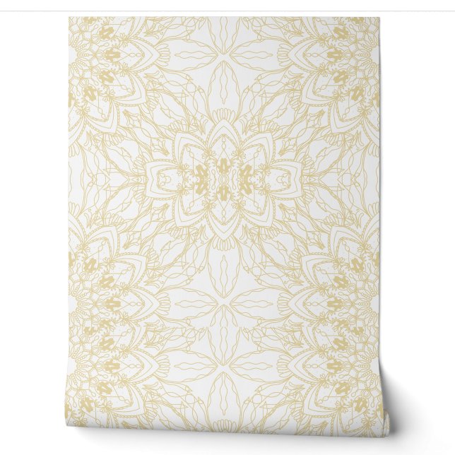 Luxus-Gold-Mandala-Nahtlos-Tapete Tapete (Abrollen)