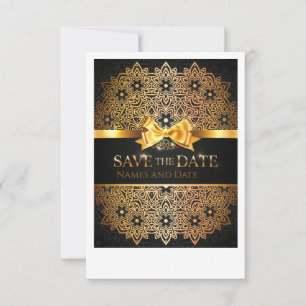 Luxus Gold Mandala Save-the-Date-Einladung Save The Date