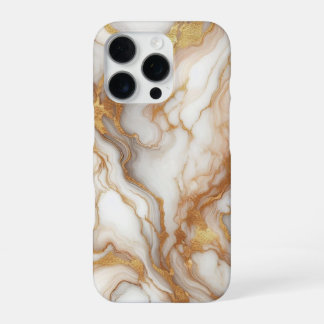 Luxus Gold Marmor iPhone Hülle | Elegantes Weiß Go