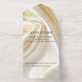 Luxus Gold Minimalistische Einladung