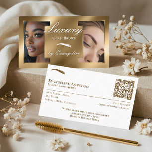 Luxus-Gold-Professional-Beauty-Brow-Artist-Fotos Visitenkarte