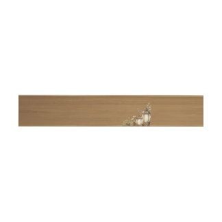 Luxus Gold Rustikale Holz Hochzeit Einladungsbanderole