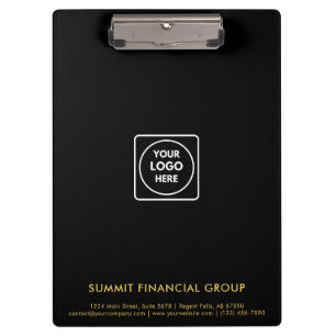 Luxus-Gold-Siegel-Logo-Geschäfts-Clip-Board Klemmbrett