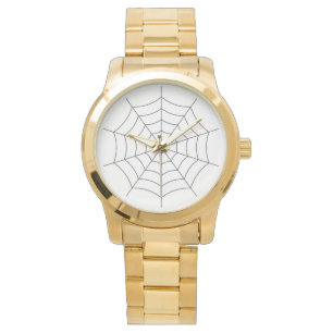 Luxus Gold-Spinnennetz-Uhr - Künstlerisch Gothic Armbanduhr