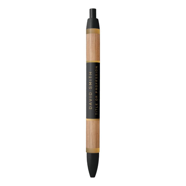Luxus Gold Wood Modern Kugelschreiber (Vorderseite Vertikal)