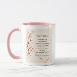 Luxus Gold Zitiert Kaffeetasse für Mama