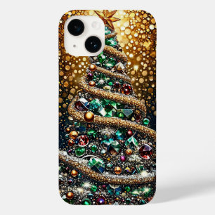 Luxus Goldener Weihnachtsbaum Premium Festlich Case-Mate iPhone 14 Hülle
