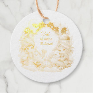 Luxus-Goldfolie Whimsical Eid Aldha Mubarak Geschenkanhänger