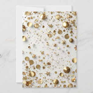 Luxus-Goldfolien-Konfetti-Muster Elegante Feier Magneteinladung