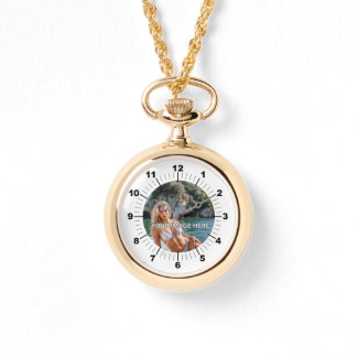 LUXUS! ✨ Goldhalskette mit Uhr für Sie