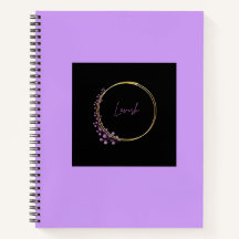 Luxus-Goldkranz Lila Spiralblock Journal