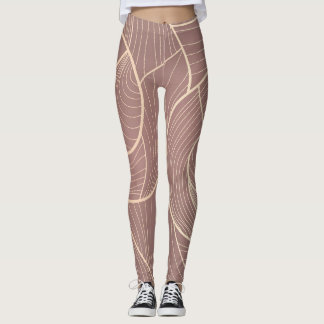Luxus-Goldlinien-Muster Hintergrund Leggings