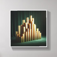 Luxus-Goldsäulen - Moderne geometrische Goldfüllun
