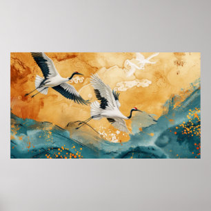 Luxus-Goldstil Poster