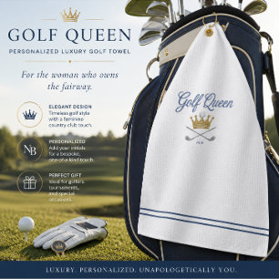 Luxus-Golf-Königinnen-Handtuch   Personalisiertes  Golfhandtuch