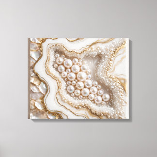 Luxus-Grau- und Silber-Geoden-Leinwandkunst - Mode Leinwanddruck