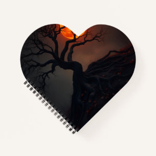 Luxus-Halloween-Notizbuch mit verzaubertem Blutmon Notizbuch
