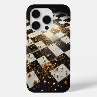 Luxus-Handyhülle mit Goldstaub-Schachbrettmuster - Case-Mate iPhone Hülle