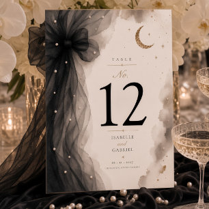 Luxus-Himmelsmond-Hochzeit  Tischnummer