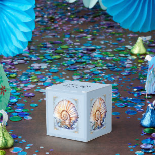 Luxus-Hochzeit im Meeresthema mit Muscheln Geschenkschachtel