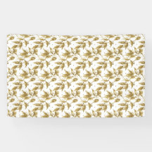 Luxus-Hochzeitsbanner | Elegantes botanisches Deko