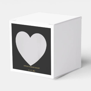 Luxus-Hochzeitsgeschenkbox in Schwarz und Gold Geschenkschachtel