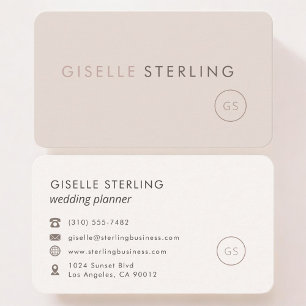 Luxus-Hochzeitsplanerin Weiblich Professionell Visitenkarte