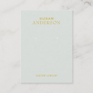 Luxus Holder Soft Neutral mit Gold Schriftart Visitenkarte
