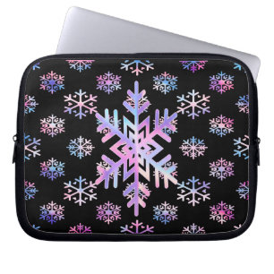 Luxus-Holografische-Schneeflocken-Weihnachtskollek Laptopschutzhülle