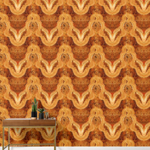 Luxus-Imitat Burled-Holz Tapete