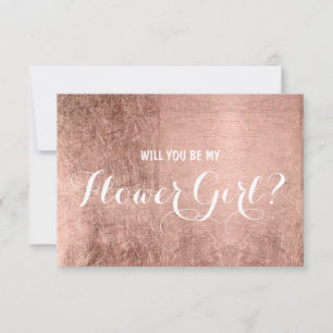 Luxus-Imitat Rose Goldblatt ist meine Blume Mädche Einladung