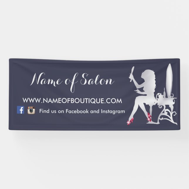 Luxus-IMITAT silberne Banner (Horizontal)