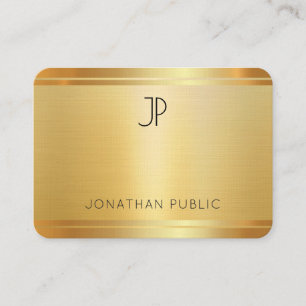 Luxus Imitate Gold Premium Linen Beruflich Moderne Visitenkarte