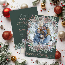 Luxus-Imitats Gold & Green Frohe Weihnachten