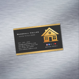 Luxus-Immobilien-Design Magnetisch Magnetische Visitenkarte