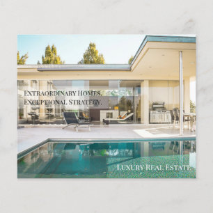 Luxus-Immobilien-Postkarte für den nicht öffentlic Flyer