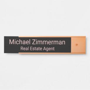 Luxus-Immobilienmakler-Schild für das Büro eines I Türschild