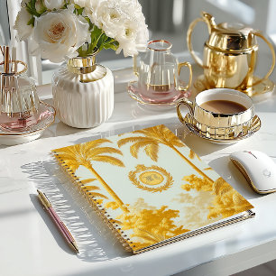 Luxus Imperial Gold Palm Tree Business Notizbuch