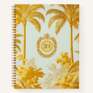 Luxus Imperial Gold Palm Tree Business Notizbuch