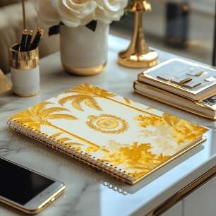 Luxus-Imperiale Goldene Palmen Business Planer