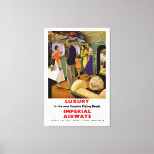 Luxus in den neuen Empire-Flugbooten - XL Leinwanddruck