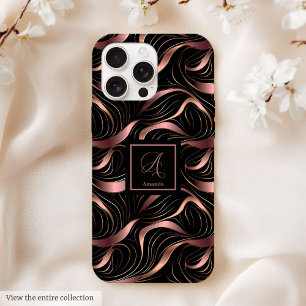 Luxus iPhone 14 Hülle Modern Roségold Metallisch iPhone 15 Pro Max Hülle