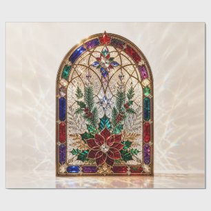 Luxus-Juwelen-Kathedrale-Weihnachts-Geschenkpapier Geschenkpapier