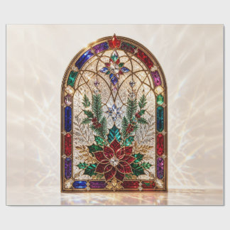 Luxus-Juwelen-Kathedrale-Weihnachts-Geschenkpapier Geschenkpapier