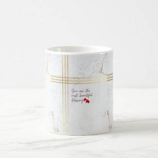 Luxus-Kaffeetasse "Du bist der/die Schönste Gesegn Kaffeetasse