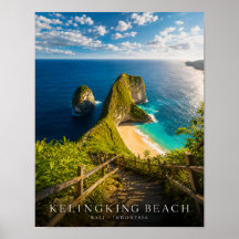 Luxus-Kelingking-Strand-Bali-Plakat